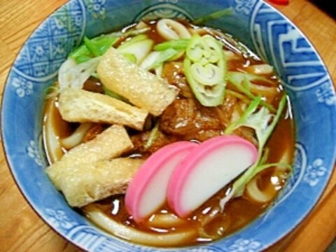 市販のルーを使って、簡単にカレ－うどん